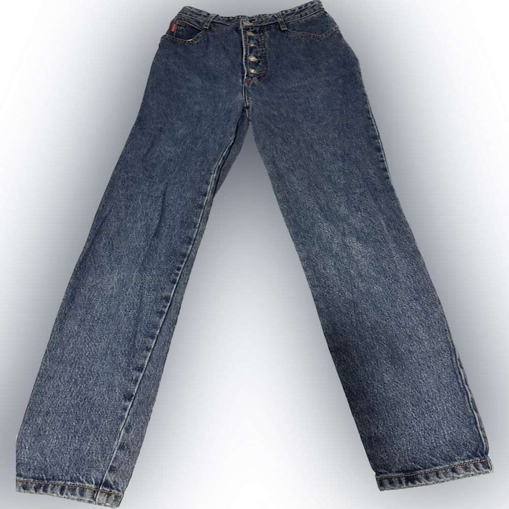 Vintage 90’s Bogo Jeans. Button fly, jeans sz 9, 27” inseam